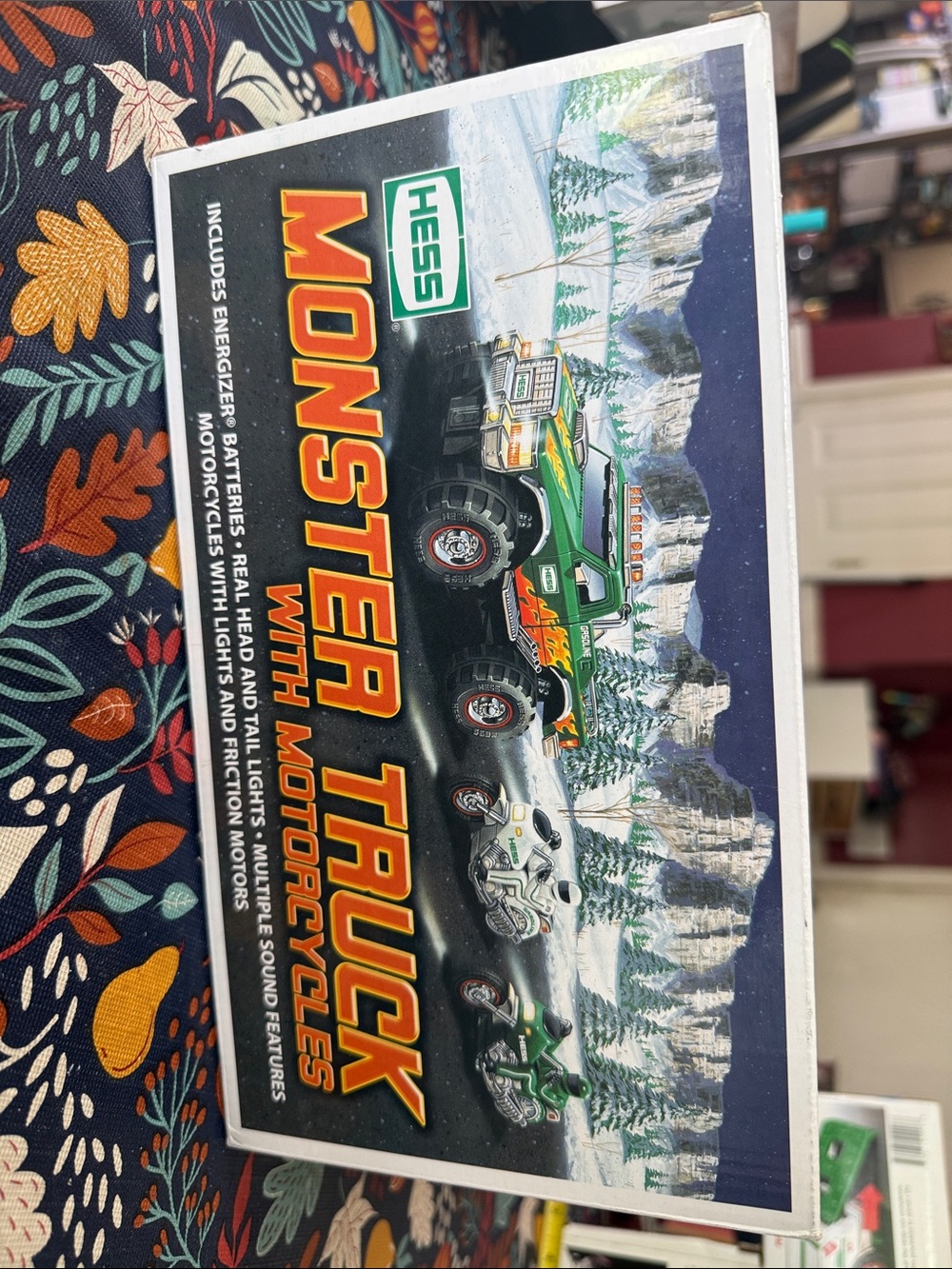 Hess Green Monster Truck with Motorcycles Kids Toy